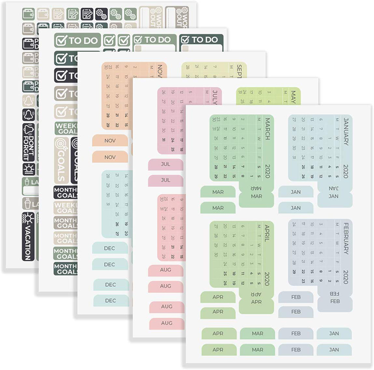 Custom Reminder Monthly Planner Stickers