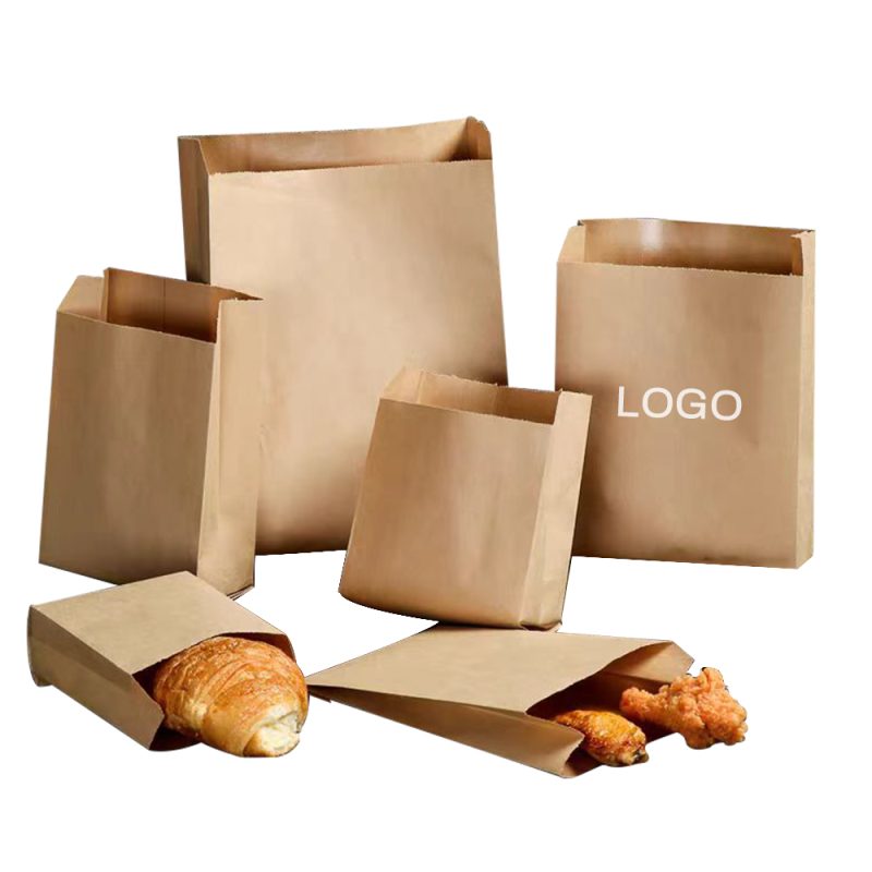 Custom White Food Grade Greaseproof Paper Bags