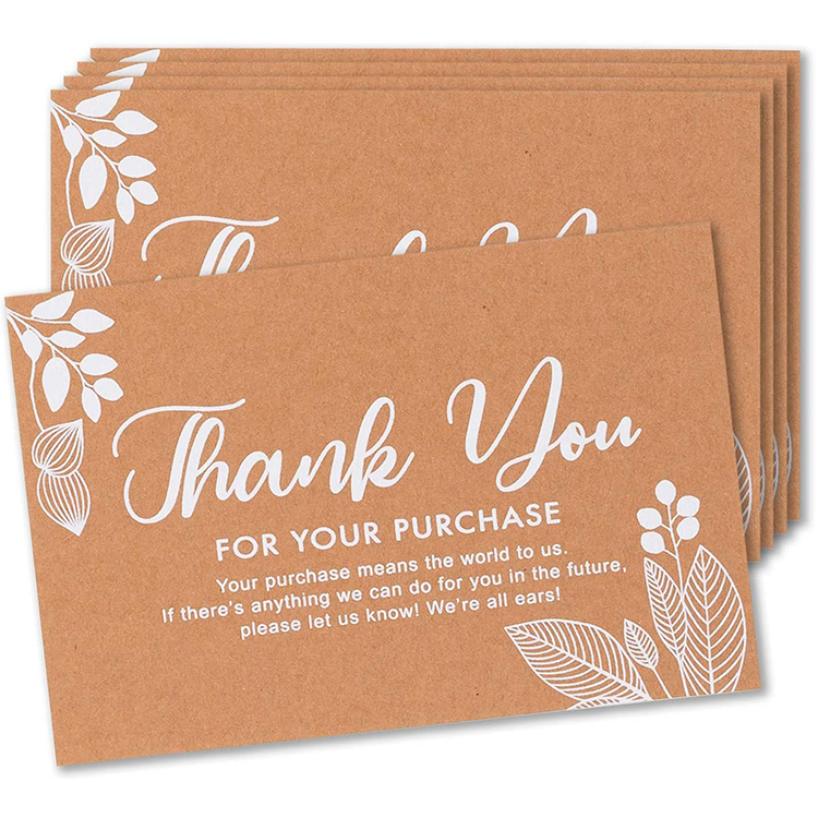 Custom Thank You for Order Cards