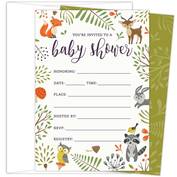 Custom Baby Shower Invitation Cards