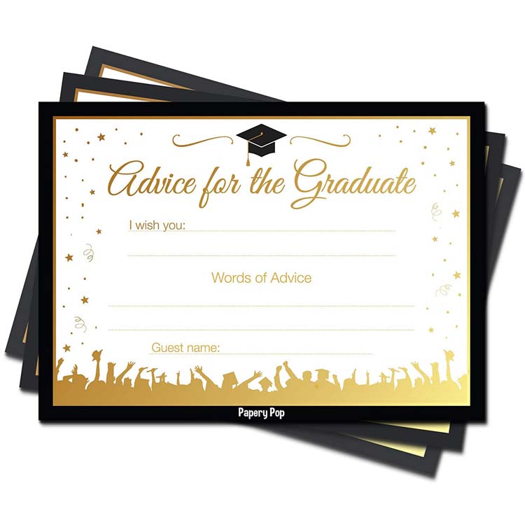 Custom Advice Cards for Graduates