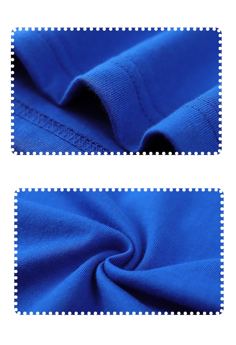macro panels of royal blue knit showing an overlock seam, a ribbed hem band and the vertical grain of the twisted fabric