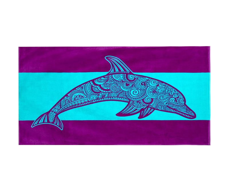 Custom Dolphin Beach Towels