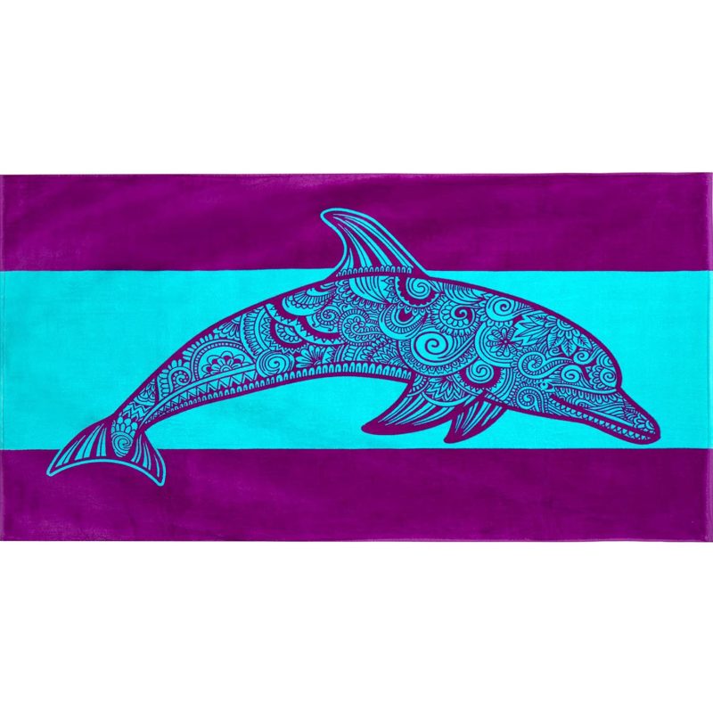 Custom Dolphin Beach Towels