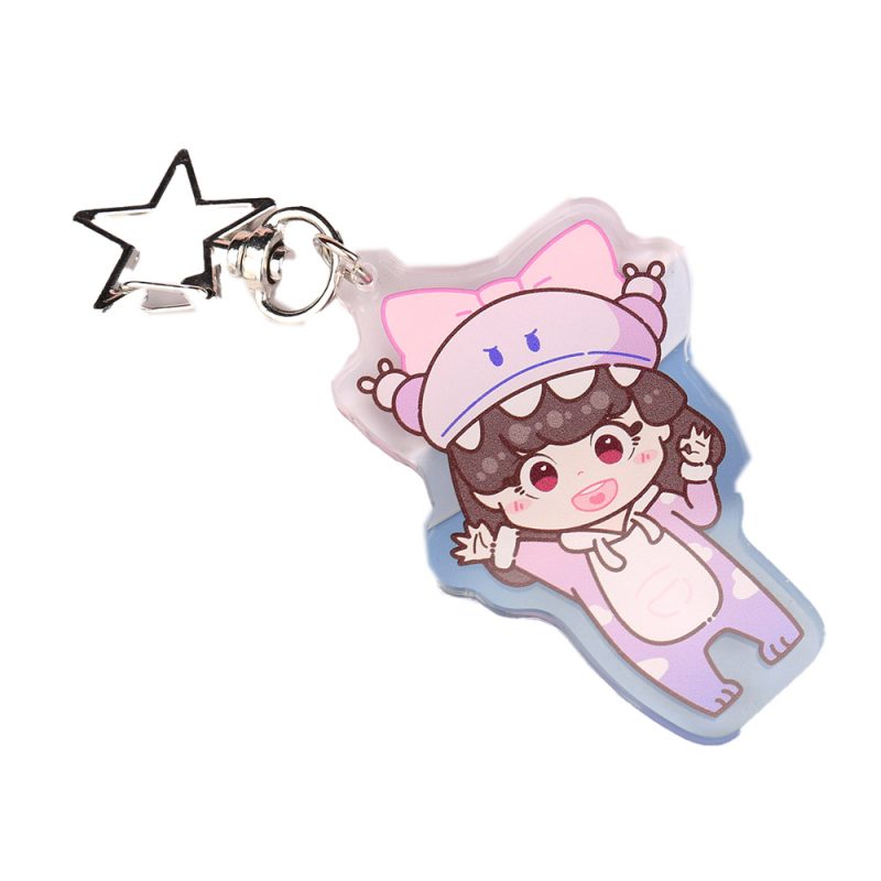 Custom Cute Anime Double Sided Acrylic Keychains