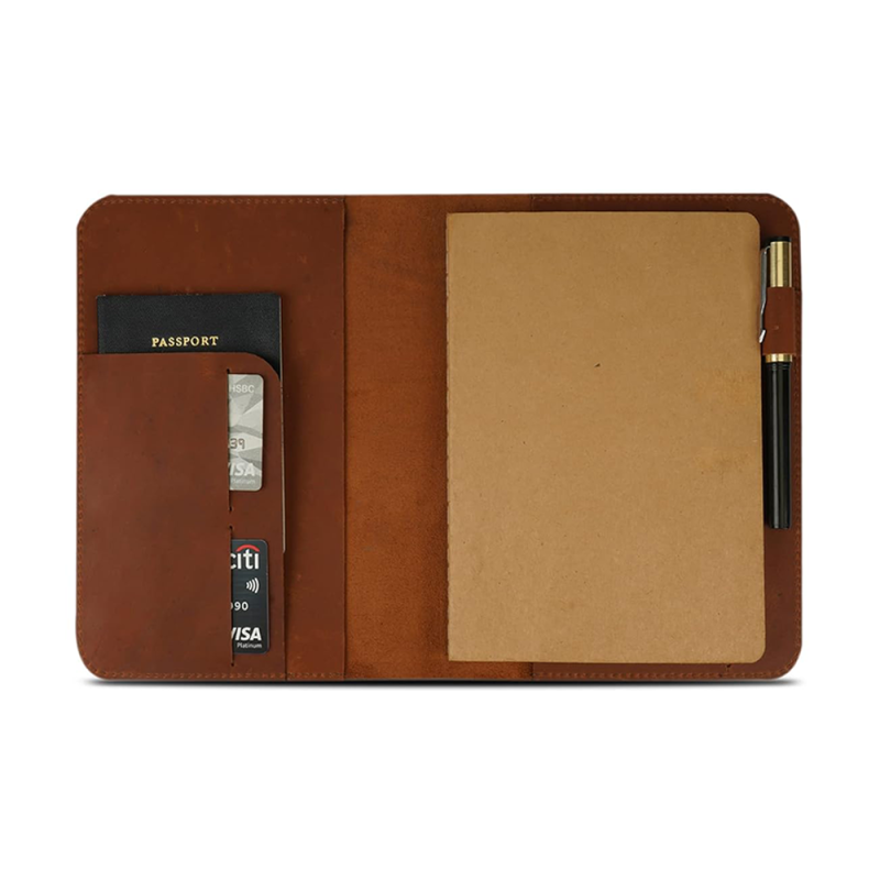 Custom A5 PU Leather Journal Notebook with Pocket