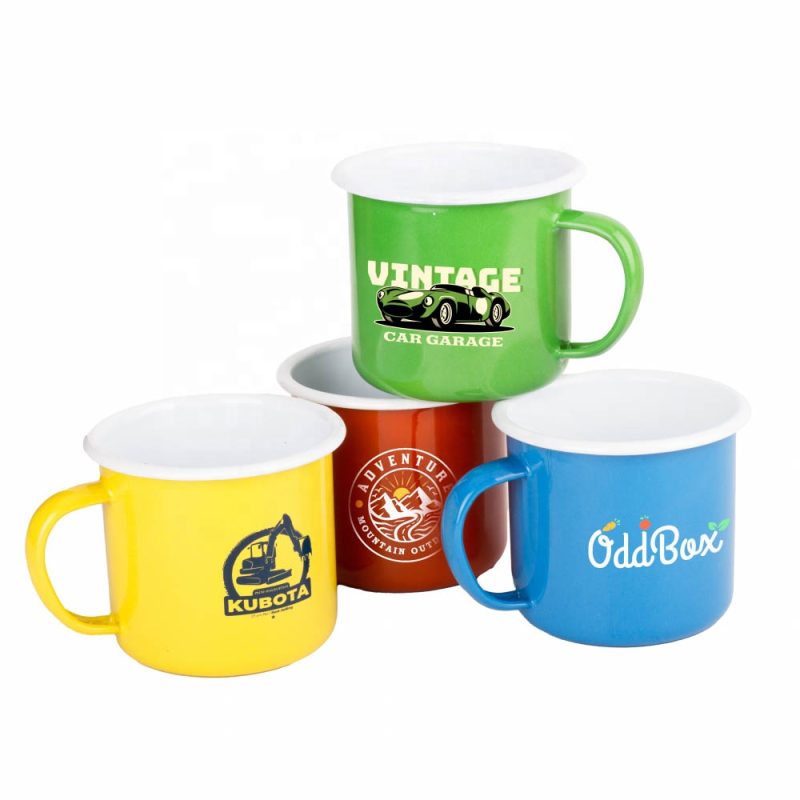 Custom Colored Enamel Mugs