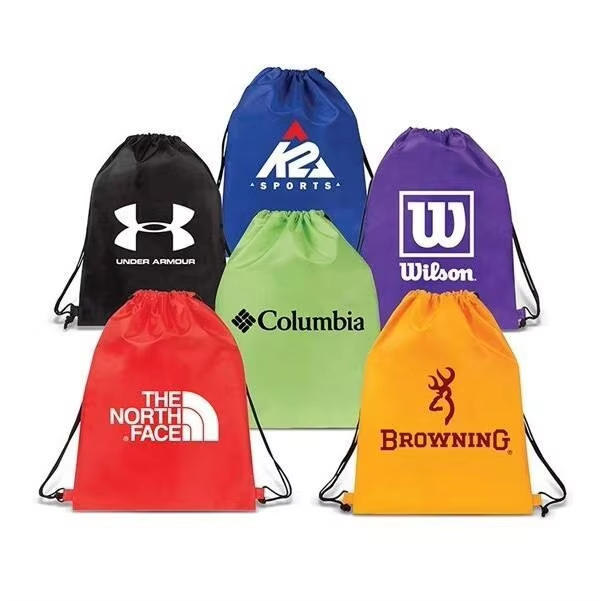 Custom Promotional Polyester Nylon Drawstring Bags